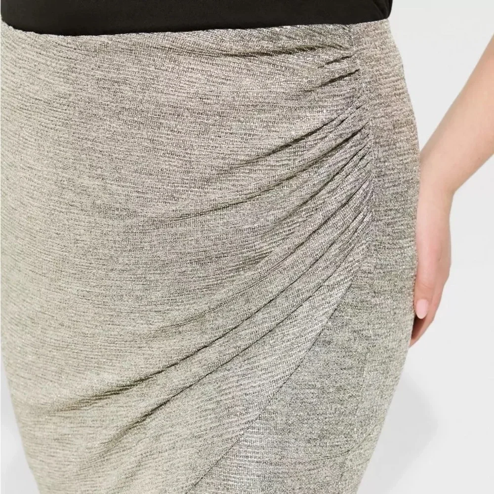 TORRID Mini Foil Knit Tulip Skirt 2x